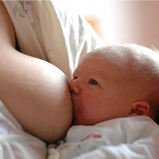 Baby drinking deals milk from mom